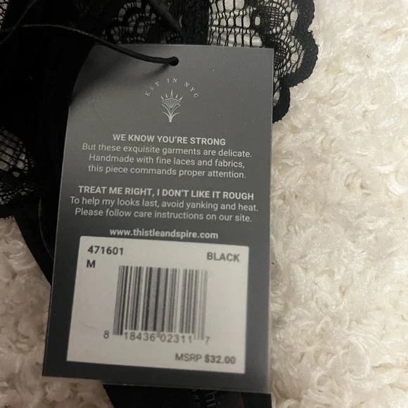 Thistle and Spire Black Lace Bra Set - Picture 6 of 6